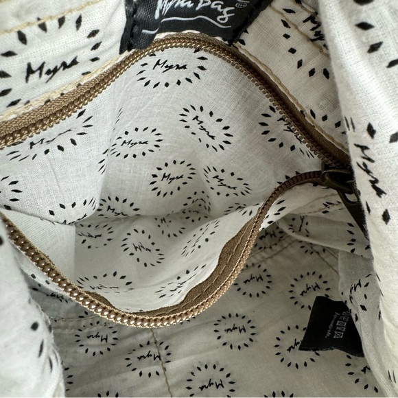 Myra Bag X Design Boho Multi Print Canvas Tote Crossbody Bag - Picture 8 of 12